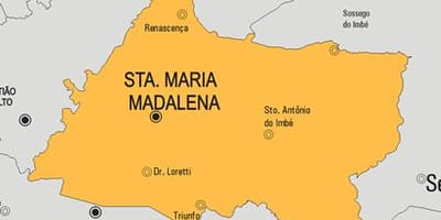 Bản đồ của Santa Maria Madalena phố