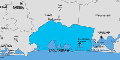 Bản đồ của Saquarema phố