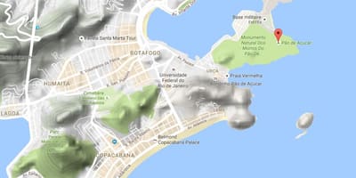 Bản đồ của Sugarloaf Núi