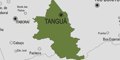 Bản đồ của Tanguá phố