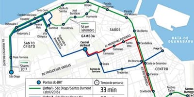 Bản đồ của VLT Rio de Janeiro - Dòng 2